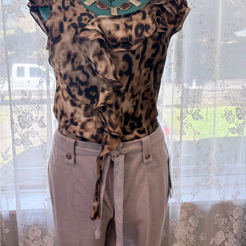 NYCC boot cut Pull-On Tie Waist Pants